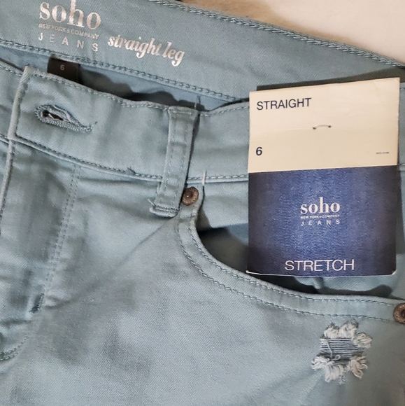 SOHO NEW YORK & COMPANY JEANS WOMENS 6 STRETCH NWT - Picture 4 of 9